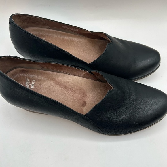 Dansko Liliana Black Nubuck Leather  Slip On Wedge Size EU 42 / US 11.5-12 - Picture 6 of 10